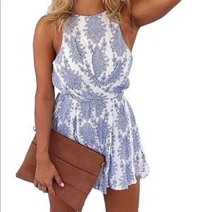 Sexy Strap backless Summer beach romper